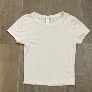 Basic White Crop Top